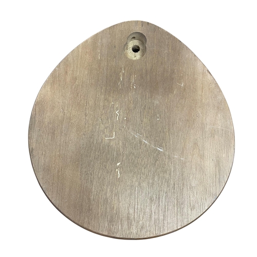 49 - British Racing & Sports Car Club and a B.A.R.C enamel car badge, mounted atop wooden shield display ... 