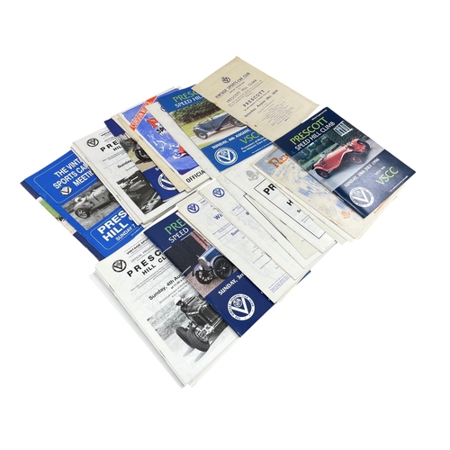 52 - Important collection of Bugatti Owner's Club Prescott Hill Climb memorabilia - to include admission ... 