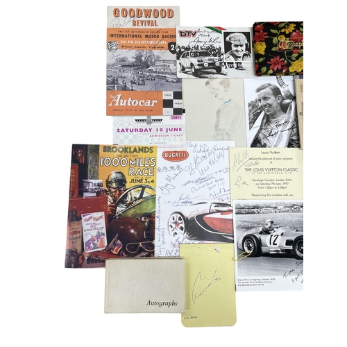 60 - An extensive autograph collection of racing drivers from the 1950's, 60's and 70's. Autographs inclu... 