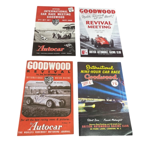 54 - Collection of Goodwood memorabilia - to include sixteen GRC badges, framed photo and signature of St... 