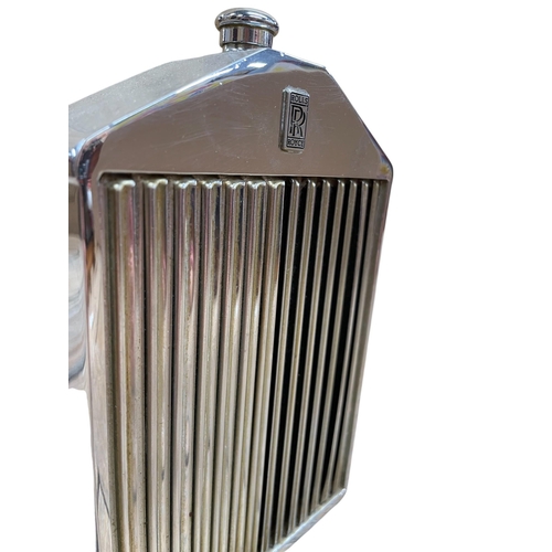 23 - Ruddspeed Ltd Rolls Royce chrome radiator decanter, 20cm high