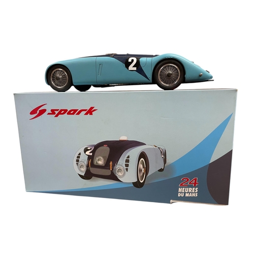 28 - Quantity of vintage Bugatti collectables to include three ashtrays, two enamel signs and two place s... 