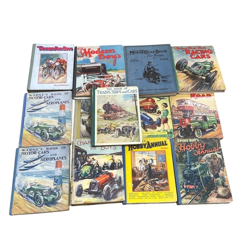 42 - Large collection of vintage boys annuals to include The Modern Boy's Annual, Warne's Book Of Motor C... 