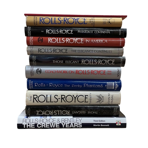 39 - Quantity of Rolls Royce hardback books to include The Classic Elegance by Lawrence Dalton and The Ro... 