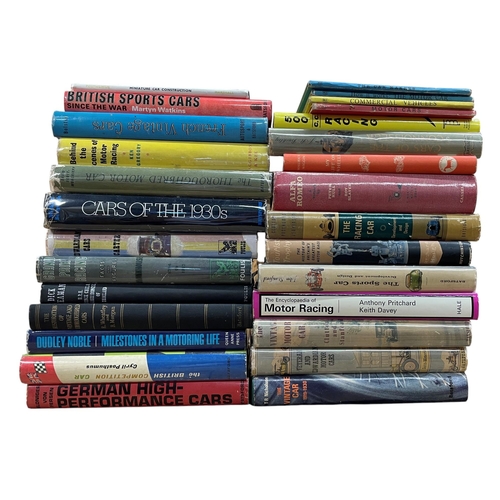 47 - Large collection of vintage hardback books relating to classic cars and motorsport to include The Th... 