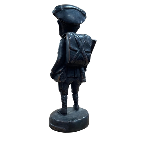 10 - Car mascot - Bruce Bairnsfather, standing 'Old Bill', Reg no 883376, cast bronze, 12.5cm high