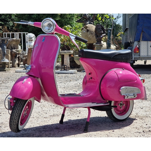 2 - 1966 Vespa 150, 125cc, KSC 289D, in bright pink, Vintage Metals Ltd complete refurbishment and resto... 