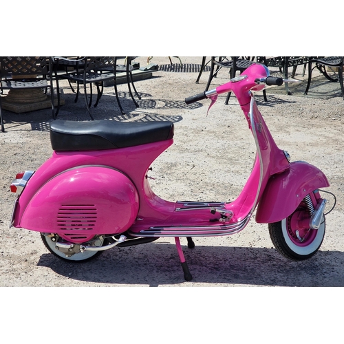 2 - 1966 Vespa 150, 125cc, KSC 289D, in bright pink, Vintage Metals Ltd complete refurbishment and resto... 