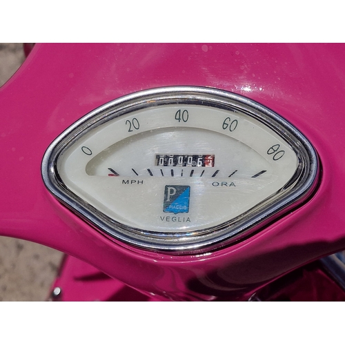 2 - 1966 Vespa 150, 125cc, KSC 289D, in bright pink, Vintage Metals Ltd complete refurbishment and resto... 