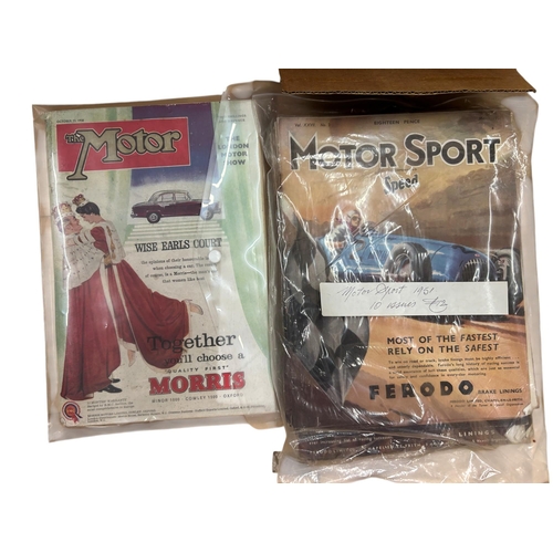 57 - An extensive collection of 'The Motor' magazines dating to the 1940's and 1950's, to include a large... 