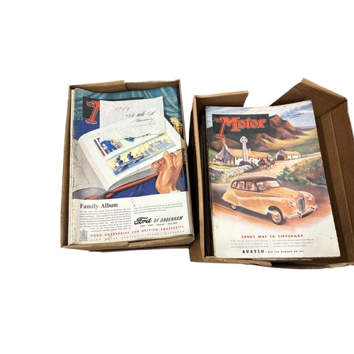 57 - An extensive collection of 'The Motor' magazines dating to the 1940's and 1950's, to include a large... 