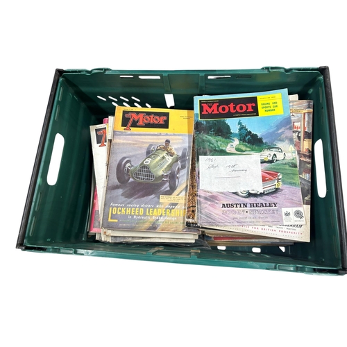 57 - An extensive collection of 'The Motor' magazines dating to the 1940's and 1950's, to include a large... 
