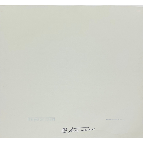 522 - Andy Warhol (1928-1987) Marilyn Monroe, published by Sunday B. Morning, signed and numbered to verso... 