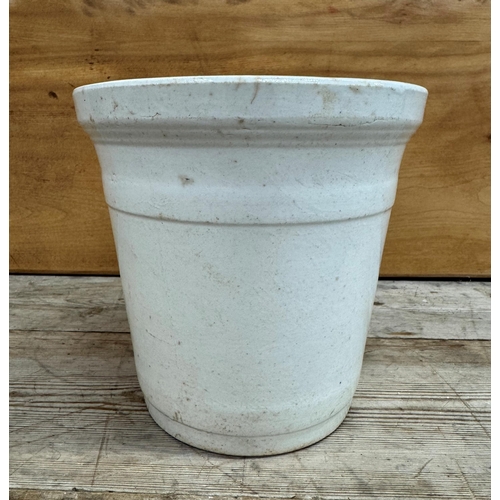 Antique Cooper & Co ceramic creamware butter pot having black transfer ...