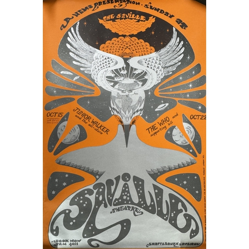 568 - Original The Who at the Saville Theatre, October 22nd 1967, artwork by Hapshash and the Coloured Coa... 