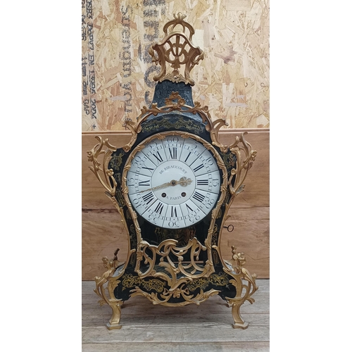 492A - Possibly by André-Alexandre De Ribaucourt of Paris, Once magnificent French boule bracket clock, lar... 