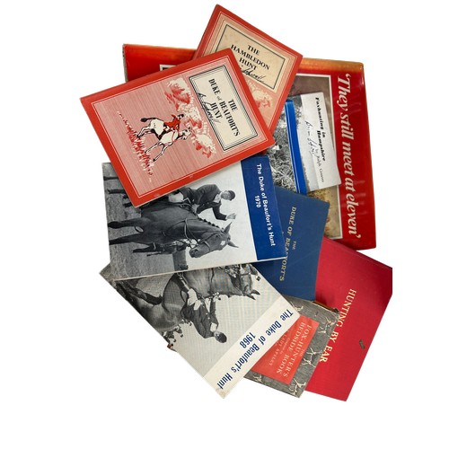 649 - Large collection of books and literature relating to hunting and the Beaufort Hunt (see images)