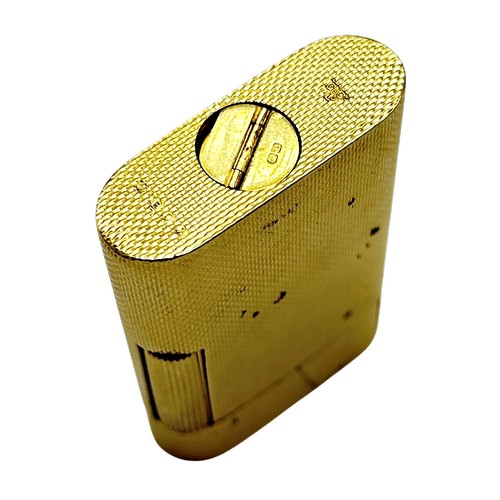270 - A mid 20th century 18ct gold cased pocket lighter by Garrard & Co Ltd, 112 Regent St, W1, with engin... 