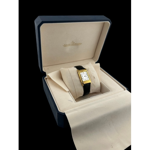 1124 - Jaeger LeCoultre, Reverso Classique, a gentleman’s 18ct yellow gold wrist watch circa 2000, Ref; 196... 