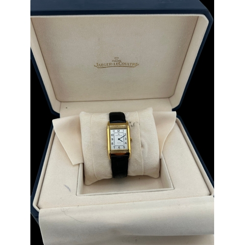 1124 - Jaeger LeCoultre, Reverso Classique, a gentleman’s 18ct yellow gold wrist watch circa 2000, Ref; 196... 