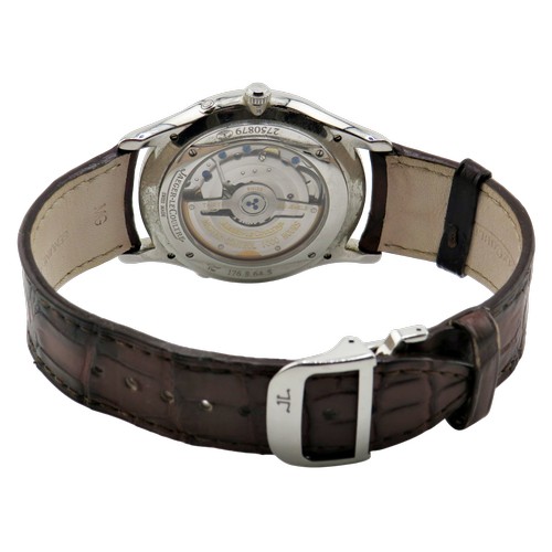 1123 - Jaeger LeCoultre, Master Ultra Thin Moon 39, a gentleman’s stainless steel automatic wrist watch, ci... 