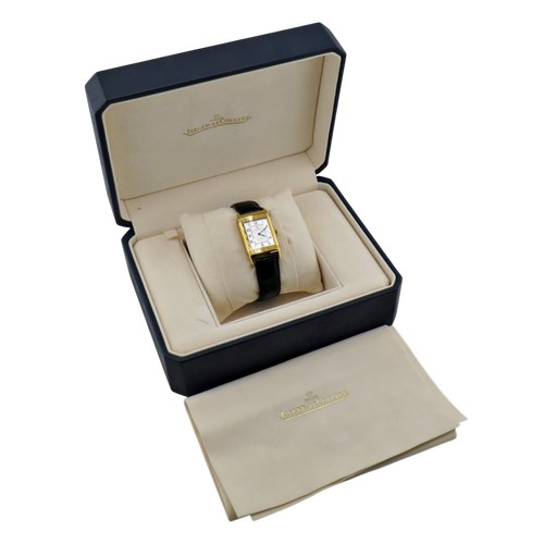 1124 - Jaeger LeCoultre, Reverso Classique, a gentleman’s 18ct yellow gold wrist watch circa 2000, Ref; 196... 