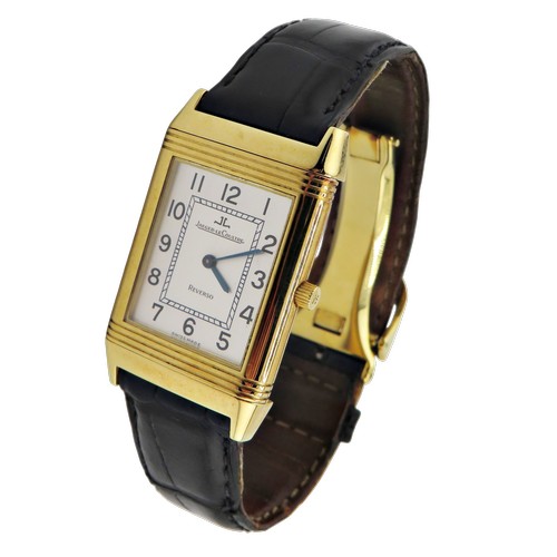1124 - Jaeger LeCoultre, Reverso Classique, a gentleman’s 18ct yellow gold wrist watch circa 2000, Ref; 196... 
