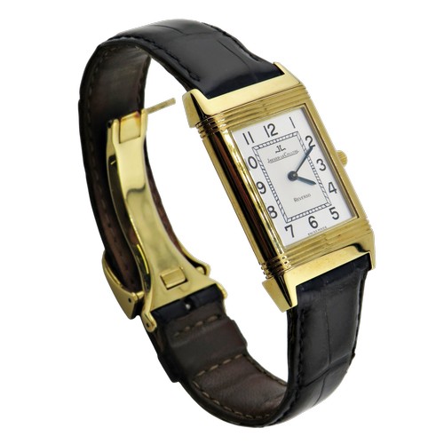 1124 - Jaeger LeCoultre, Reverso Classique, a gentleman’s 18ct yellow gold wrist watch circa 2000, Ref; 196... 
