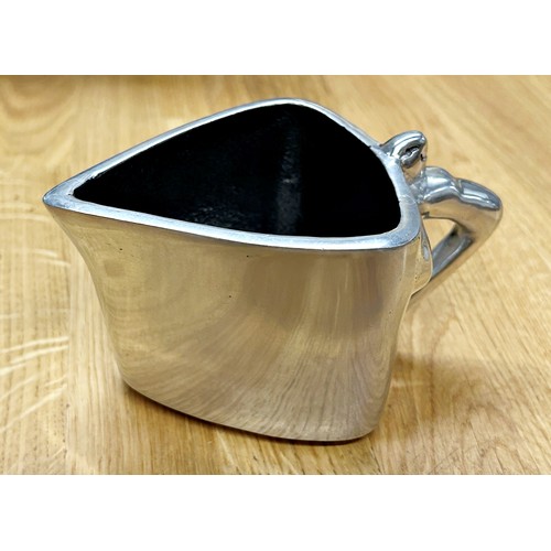 1503 - Carol Boyes boxed polished pewter milk jug with figural handle, 7.5 x 14cm, together with a boxed pa... 