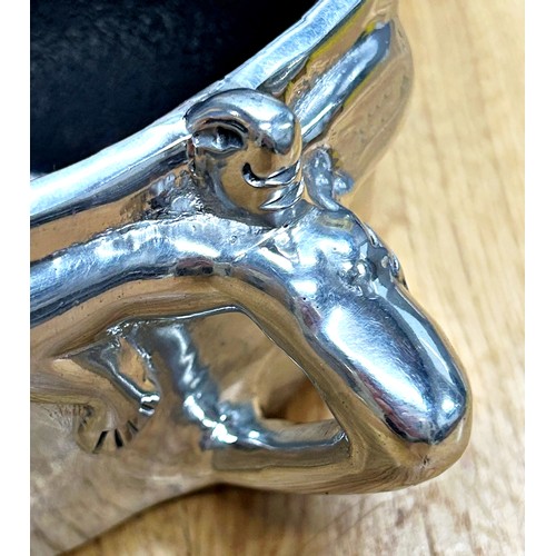 1503 - Carol Boyes boxed polished pewter milk jug with figural handle, 7.5 x 14cm, together with a boxed pa... 