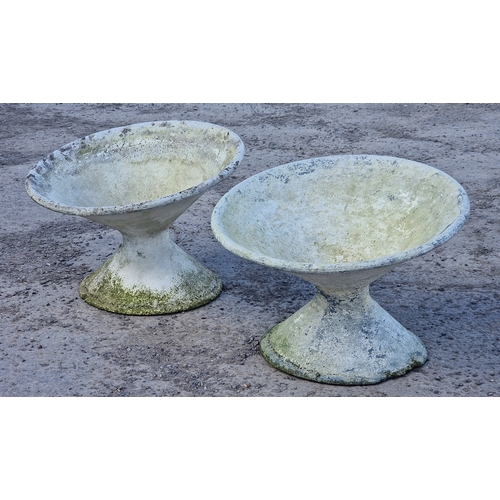 27 - Pair of Willy Ghul style planters, H 46cm x W 65cm (2)