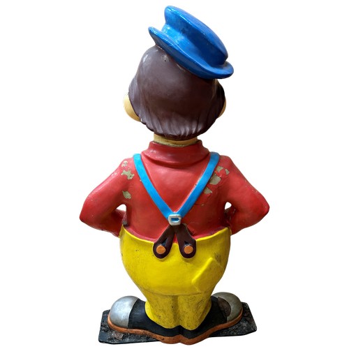 33 - Circus interest - A fibreglass painted statue of a portly clown, H 93cm