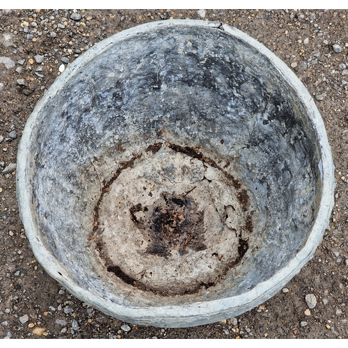 42 - Georgian lead planter with darted rim, H 23cm x W 33cm