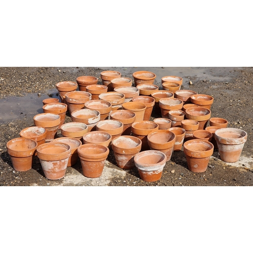 59 - Forty eight small terracotta pots of various size and design (48)
