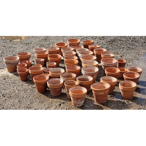 59 - Forty eight small terracotta pots of various size and design (48)