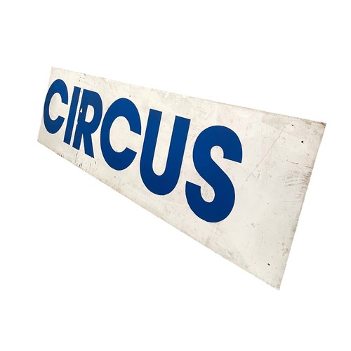 16 - Zippos Circus - A large ' CIRCUS ' board wall sign, H 61cm x W 213cm

Provenance: From Zippos Circus... 