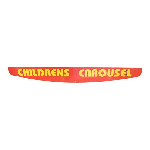 26 - Fairground / Circus - A 1970's 'Fantasy Land / Childrens Carousel ' double sided Perspex hanging sig... 