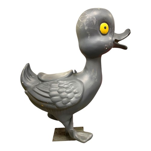 51 - Fairground / Circus - A painted carousel duckling from a child's fairground ride, fibreglass, H 95cm... 