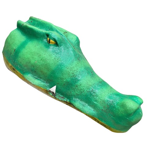 62 - Circus interest - A large fibreglass crocodile head, approx 90cm long