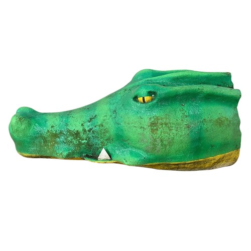 62 - Circus interest - A large fibreglass crocodile head, approx 90cm long