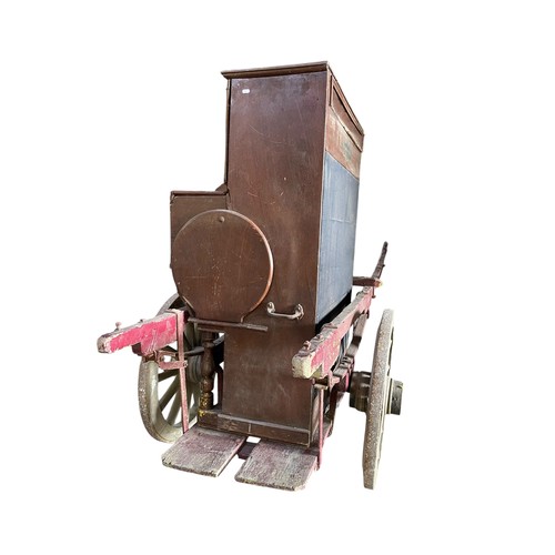 59 - A. Tomasso & Son of Southgate - An early 20th century crank-operated barrel piano / organ, with pain... 