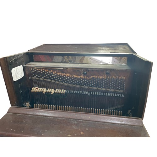 59 - A. Tomasso & Son of Southgate - An early 20th century crank-operated barrel piano / organ, with pain... 
