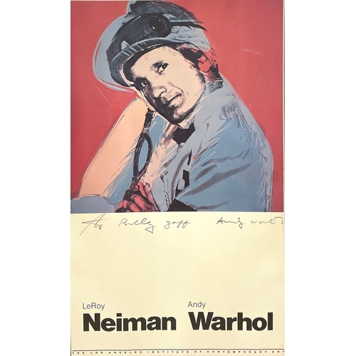 6 - Andy Warhol (American, 1928 - 1987) - 'LeRoy Neiman, Andy Warhol: An Exhibition of Sports Paintings'... 