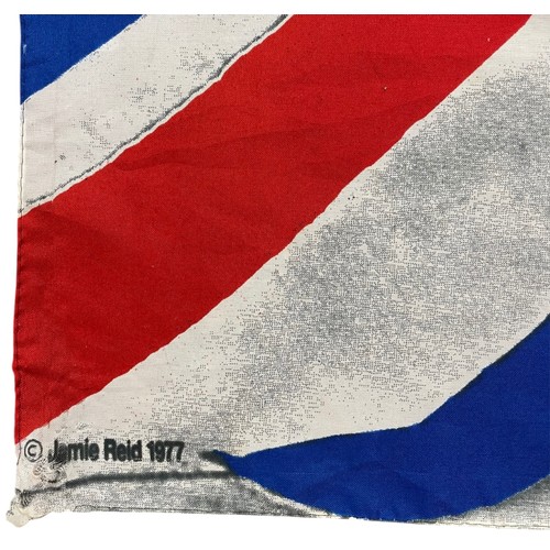 8 - Jamie Reid (1947–2023) - Sex Pistols 'God Save The Queen' promotional flag/banner (1977), screenprin... 