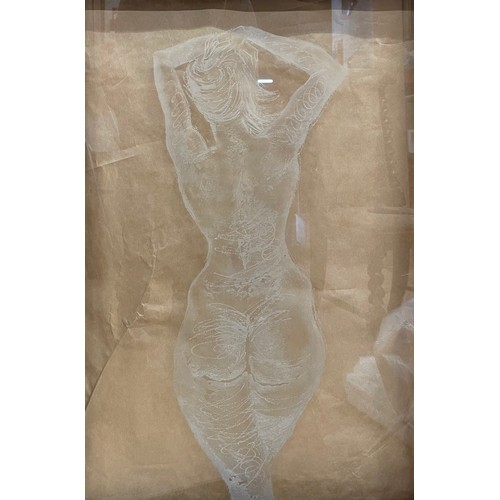 19 - John Hutton (New Zealand, 1906-1978) - Standing nude, signed, with accompanying purchase paperwork f... 