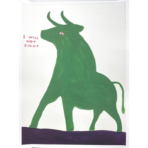 29 - David Shrigley (b. 1968) - Four posters; 'Some of My Best Friends are Pigs' (2019), 'I Will Not Figh... 