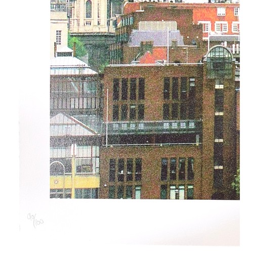 33 - Banksy / Steve Lazarides - 'Girl with Balloon Over Millennium Bridge' (2021), initialled in pencil a... 
