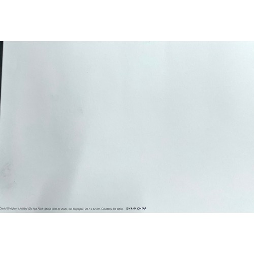 37 - David Shrigley (b. 1968) - Four Shrig Shop posters; 2 x 'I Received a Clonk to The Head' (2021), 'Do... 