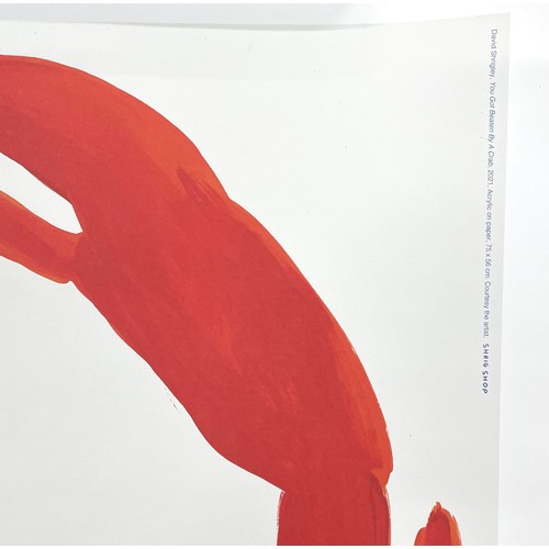 38 - David Shrigley (b. 1968) - Three posters; 'Sorry For Being Anoying' (2021), 'You Got Beaten By A Cra... 