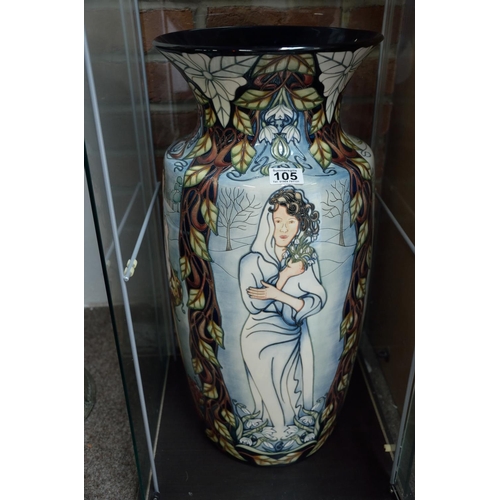 105 - Large Moorcroft 'Belle femmes' / four seasons vase 65cm in ex. Condition